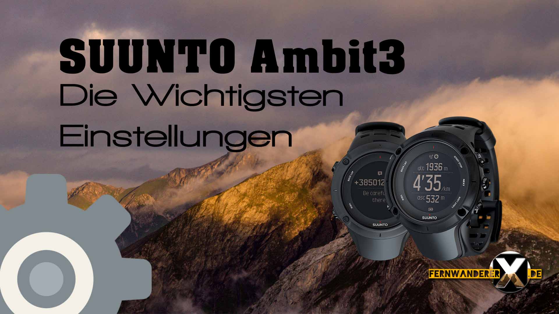 Suunto Ambit3 The most important settings for peak, Vertical, sports and Run